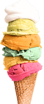 Rainbow ice cream